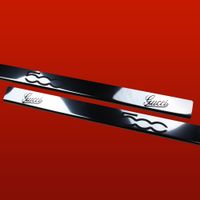 Listwa progowa FIAT 500  GUCCI Stal nierdzewna 304 połysk  2szt