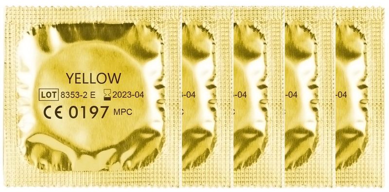 Pięć Żółtych Prezerwatyw Amor Yellow zdjęcie 1