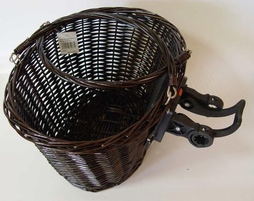 Koszyk wiklinowy click czarny na Arena.pl