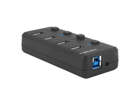 Hub USB Natec 4x USB 3.0 Mantis 2 z włącznikiem + zasilacz