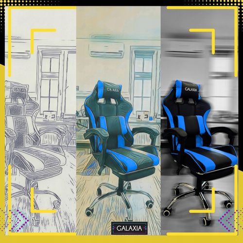 FOTEL GAMINGOWY BIUROWY Obrotowy Kubełkowy Krzesło Gamingowe Z Podnóżkiem na Arena.pl