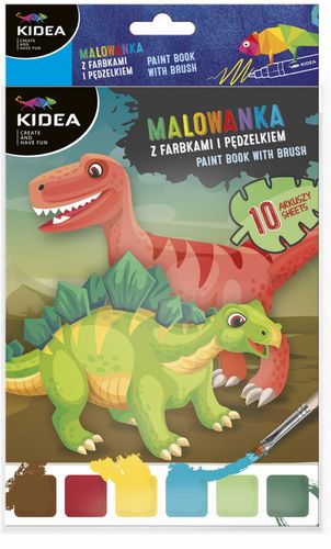 MALOWANKA Z FARBKAMI I PĘDZELKIEM DINOZAURY 1935 na Arena.pl