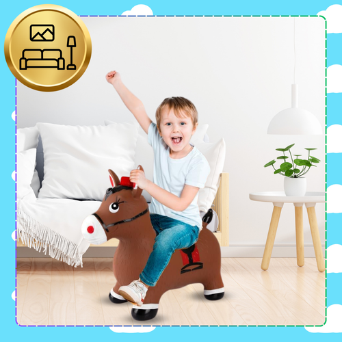 skoczek dla dzieci do skakania gumowy z pompką osiołek na Arena.pl