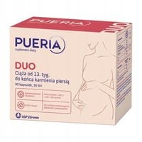 Pueria Duo 90 kaps. – dla kobiet w ciąży i karmiących, foliany, DHA, D3