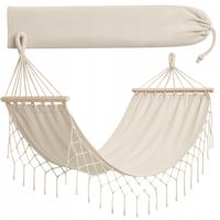BRAZYLIJSKI HAMAK OGRODOWY XXL 200x100 HUŚTAWKA DO OGRODU + TORBA PODUSZKA