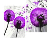 80CM 70CM 2 ELEME OBRAZ RAMA DMUCHAWCE FIOLECIE DRUK ŚCIENNY PŁÓTNO