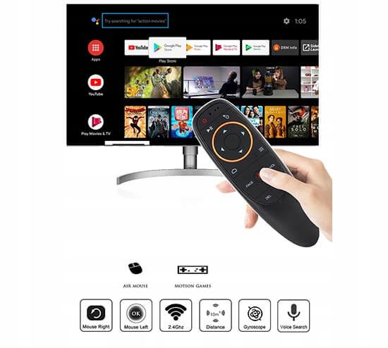 AIR Mouse mini pilot SMART TV PC G10S zdjęcie 12