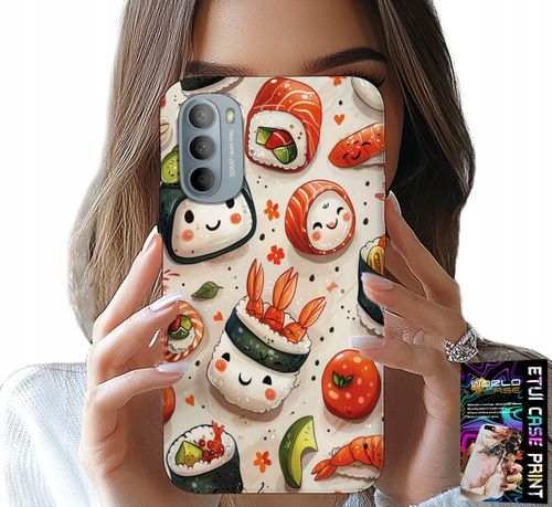 ETUI DO MOTOROLA G31 / G41 - SŁODKIE UŚMIECHNIĘTE SUSHI OBUDOWA CASE na Arena.pl