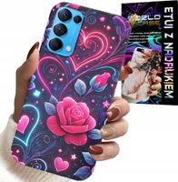 ETUI DO OPPO RENO5 4G 5G - SERCE, RÓŻA, NASTOLETNIE CASE + SZKŁO