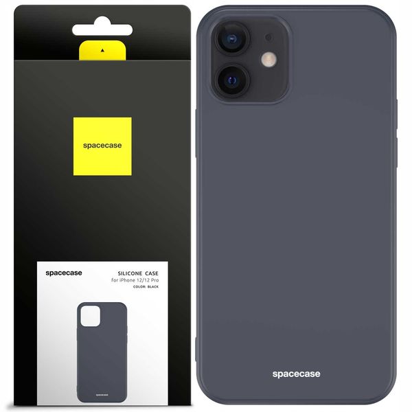 Spacecase Silicone Case Iphone 12/12 Pro Black zdjęcie 1