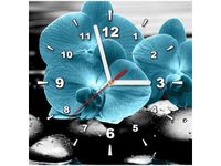 30X30CM ZEGAR STORCZYK KAMIENIE OBRAZ DREWNO