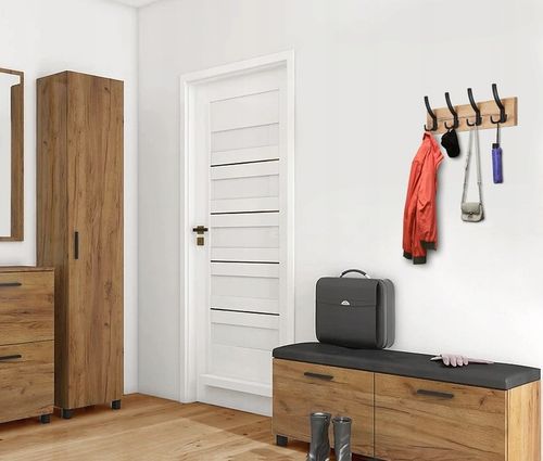 KLASYCZNY ŚCIENNY WIESZAK NA UBRANIA WIESZAK DO PRZEDPOKOJU Z 4 na Arena.pl