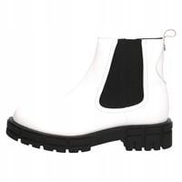 Botki białe lakierowane Nikita CAPRICE rozmiar 40