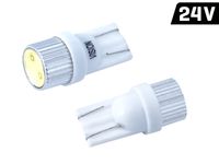 Żarówka VISION W5W (T10) 24V 1x HP LED, aluminiowa oprawka, biała,2szt