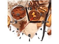 30X30CM ZEGAR DOMOWE CIASTECZKA OBRAZ DREWNO