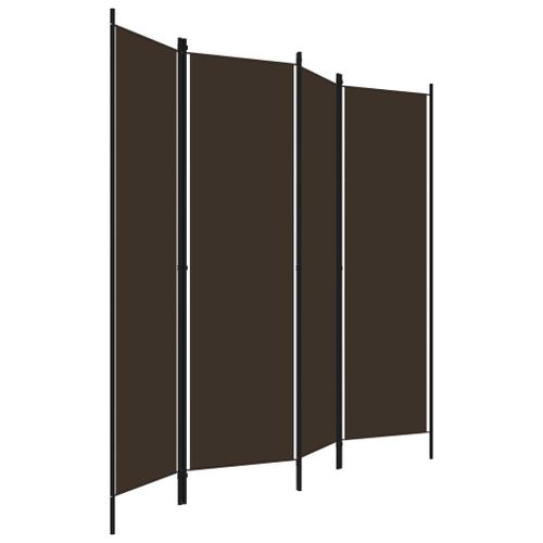 Parawan 4-Panelowy, Brązowy, 200 X 180 Cm na Arena.pl
