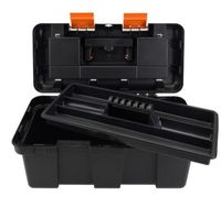 SKRZYNKA NARZĘDZIOWA 50 25 23,5 CM CZARNY NOSIDŁO