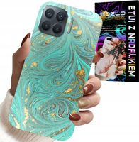 ETUI DO OPPO RENO 4 LITE - MARMURKOWE WZORY + SZKŁO HARTOWANE