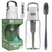 Zestaw Butelka Dafi Solid 0,5l szałwiowa + szczoteczka do czyszczenia