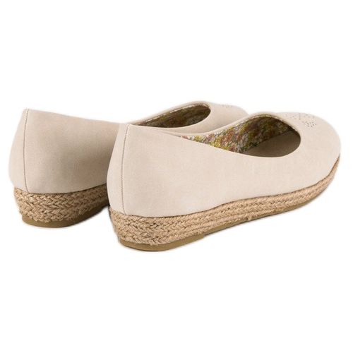 Beżowe baleriny espadryle r.39 na Arena.pl