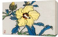 Obraz 60x40cm Hibiscus, Kōno Bairei Japoński Vintage do Salonu