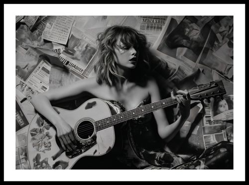 Plakat 59,4x42cm Młoda Gitarzystka na Arena.pl