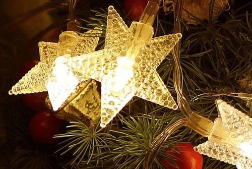 LAMPKI LED ŁAŃCUCH GWIAZDKI ŚWIĄTECZNE CHOINKOWE WESELE 10m 100LED na Arena.pl