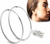 KOLCZYKI SREBRNE KOŁA KÓŁKA KREOLKI 24 mm DAMSKIE KLASYCZNE SREBRO 925