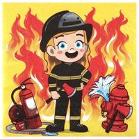 Serwetki papierowe strażackie Straż Pożarna, 20 szt.