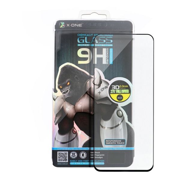 Szkło hartowane X-ONE 3D - do iPhone X/Xs czarny zdjęcie 1