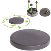 Platforma podstawa okrągła ruchoma na kółkach donica kwietnik  Antracyt