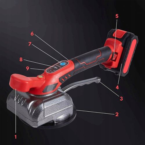 PRZYSSAWKA WIBRUJĄCA DO PŁYTEK WIBRATOR DO POZIOMOWANIA 2xAKU MOCNA na Arena.pl