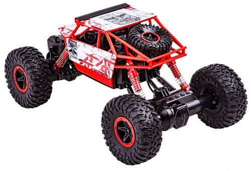 Samochód Auto RC ROCK CRAWLER 2.4 GHz 1:18 Czerwony Zdalnie Strerowany RC na Arena.pl