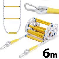 Drabina sznurowa linowa pleciona na dach HIGHER 6m FIBERGLASS dekarska
