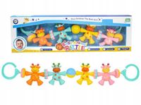 Grzechotki do wózka, łóżeczka- żyrafa na gumce , kolorowe