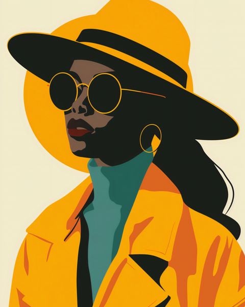 Plakat 40x50cm Żółta Stylowość zdjęcie 1