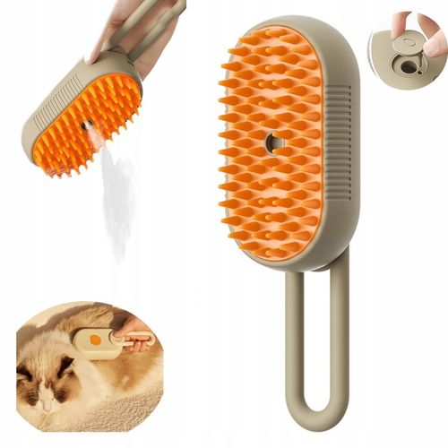 SZCZOTKA PAROWA DLA PSA KOTA ZWIERZĄT DOZOWNIK SIERŚĆ UCHWYT ELEKTRYCZNA na Arena.pl