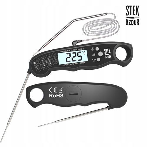 Termometr Kuchenny Cyfrowy do Mięsa Steków Żywności STEK BZDUR LCD na Arena.pl