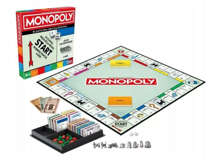 ORYGINALNA GRA MONOPOLY CLASSIC POLSKA HASBRO NEW zdjęcie 3