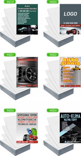 Ulotki A6 100szt reklamowe firmowe dużo wzorów USŁUGI HYDRAULICZNE na Arena.pl
