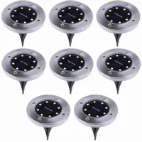 8x Lampa SOLARNA Ogrodowa LED Wbijana Najazdowa gruntowa