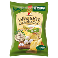 Wiejskie Ziemniaczki Chipsy ziemniaczane cebulka 130 g
