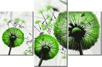 60 90CM OBRAZ 3 ELEM LIMONKOWE DMUCHAWCE ŚCIENNY DRUK PŁÓTNO