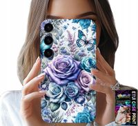 ETUI DO SAMSUNG GALAXY A34 5G - KWIECISTE WZORY RÓŻEKWIATKI CASE + SZKŁO