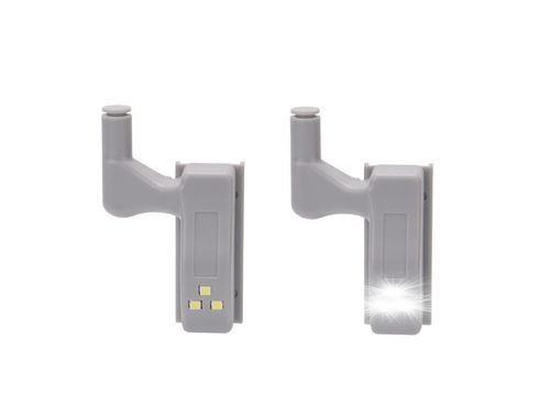 10x lampka do szafki zawias drzwi 3led + bateria na Arena.pl
