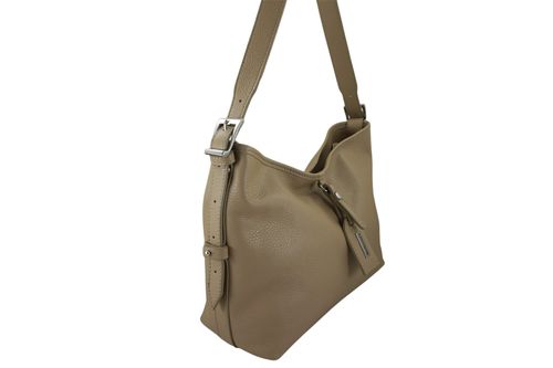 Codzienna torebka damska na ramię - Beżowa na Arena.pl