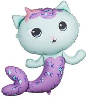 Balon foliowy Syrenkotka, 80x82 cm, mix