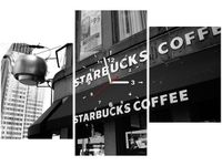 60CM 90 ZEGAR 3 ELEM STARBUCKS MITH HUANG ŚCIENNY