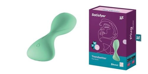 wibrator plug-vibrator trendsetter connect app light green satisfyer na Arena.pl