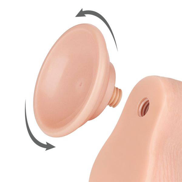 7.5'' Sliding Skin Dual Layer Dong Flesh zdjęcie 7